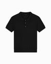 POLO DE PUNTO CON BANDAS | Negro