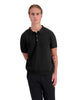 POLO DE PUNTO CON BANDAS | Negro