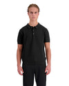 POLO DE PUNTO CON BANDAS | Negro