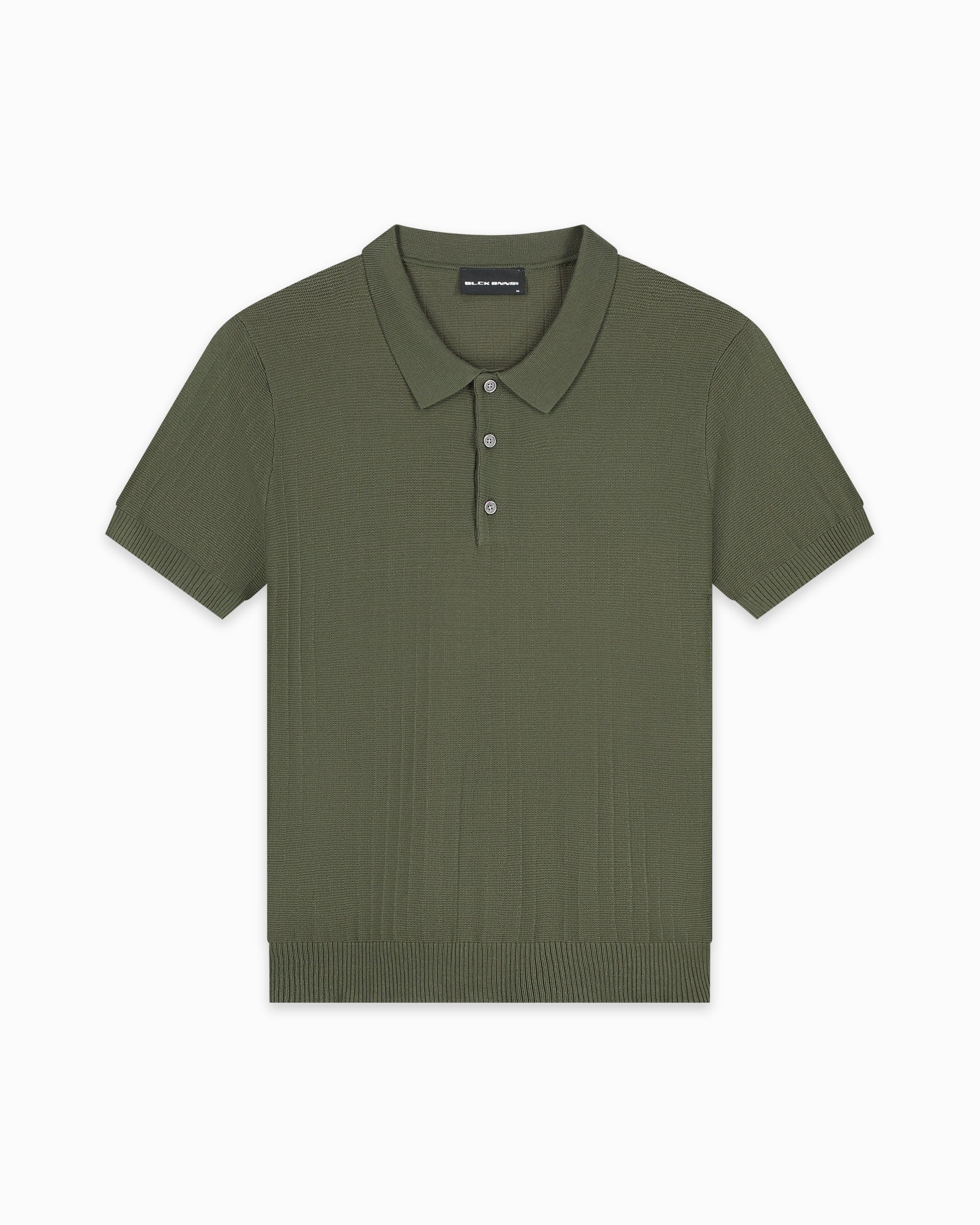 POLO DE PUNTO CON BANDAS | Verde