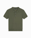 POLO DE PUNTO CON BANDAS | Verde