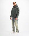 SUDADERA RIPPED ARCH | Negro Lavado