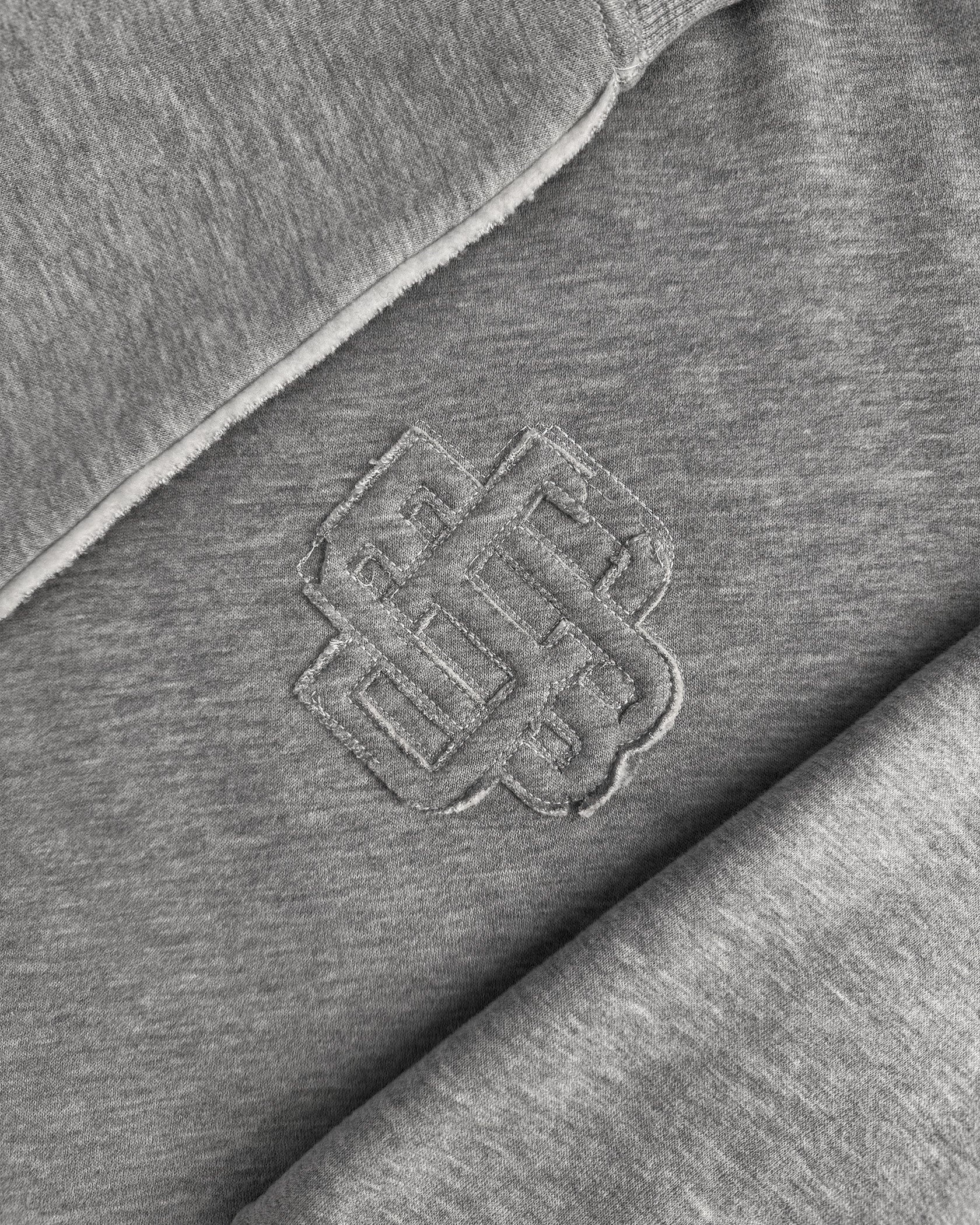 SUDADERA MONOGRAM RIPADA | gris