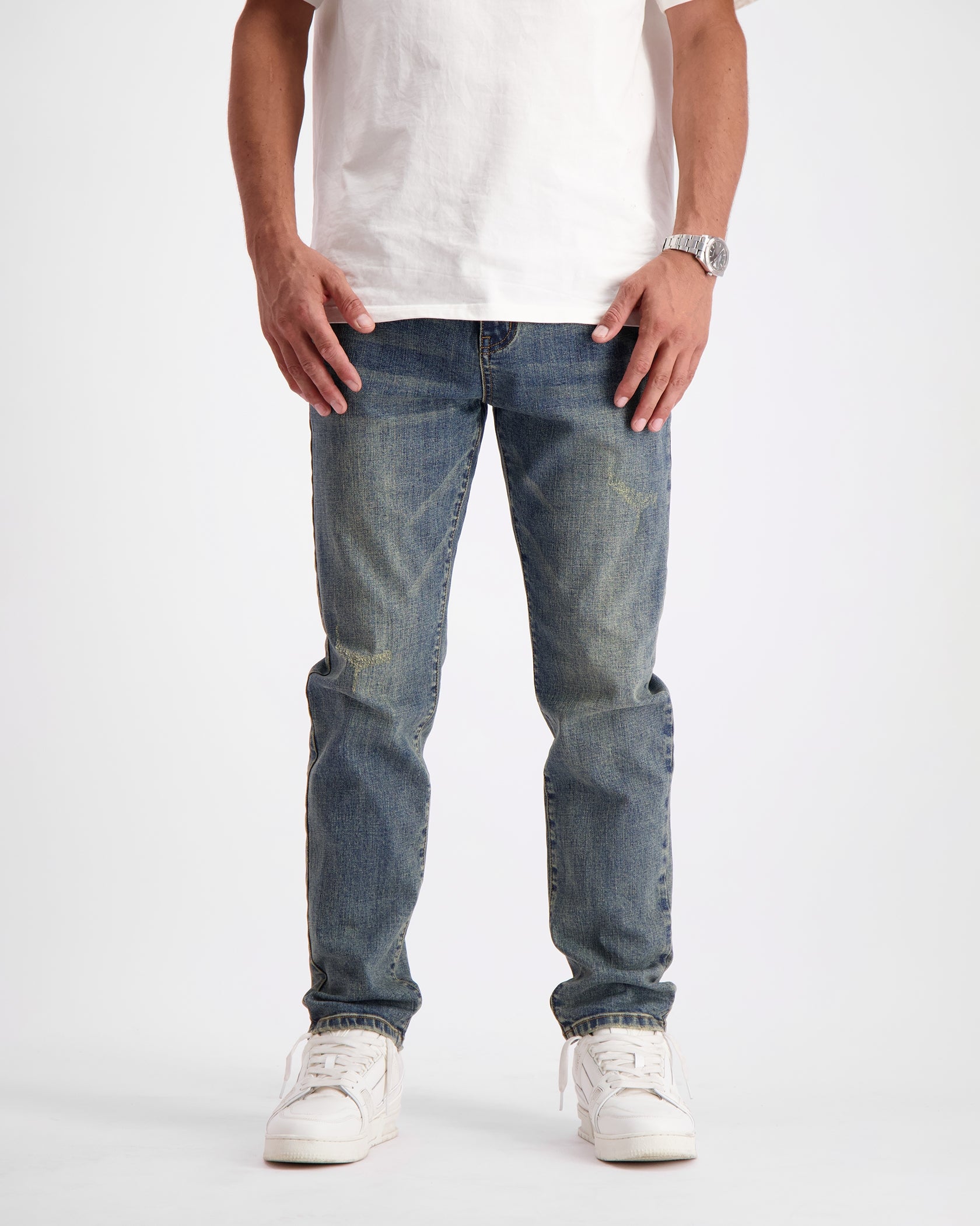 DENIM SLIM DE BORDE SUAVE | Azul