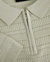 POLO CON CREMALLERA TEXTURADA | gris