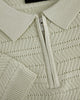 POLO CON CREMALLERA TEXTURADA | gris