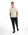 POLO CON CREMALLERA TEXTURADA | gris