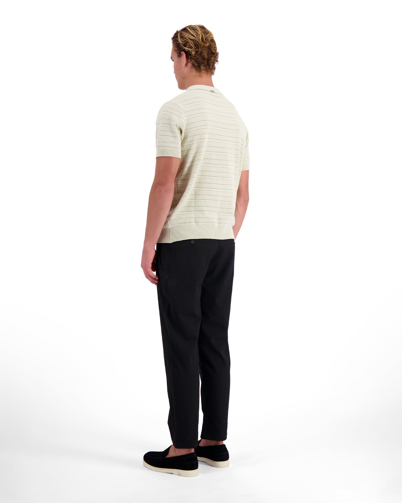 POLO CON CREMALLERA TEXTURADA | gris