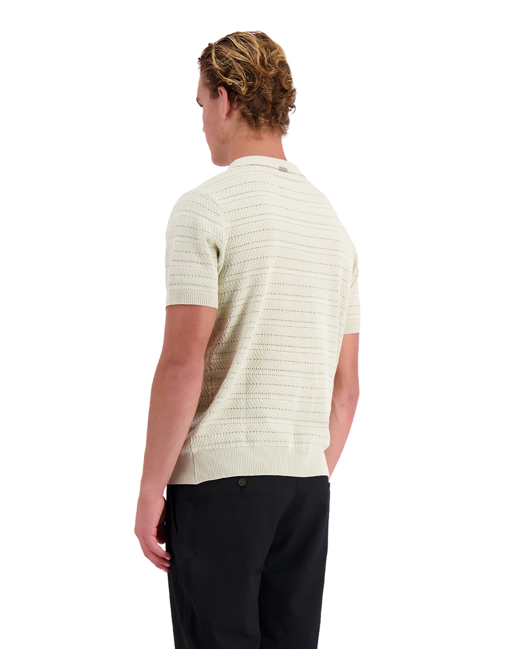 POLO CON CREMALLERA TEXTURADA | gris