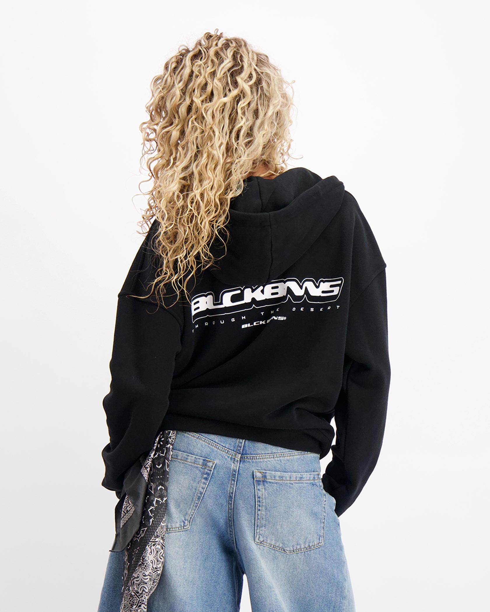 SUDADERA TTD ZIP | Negra