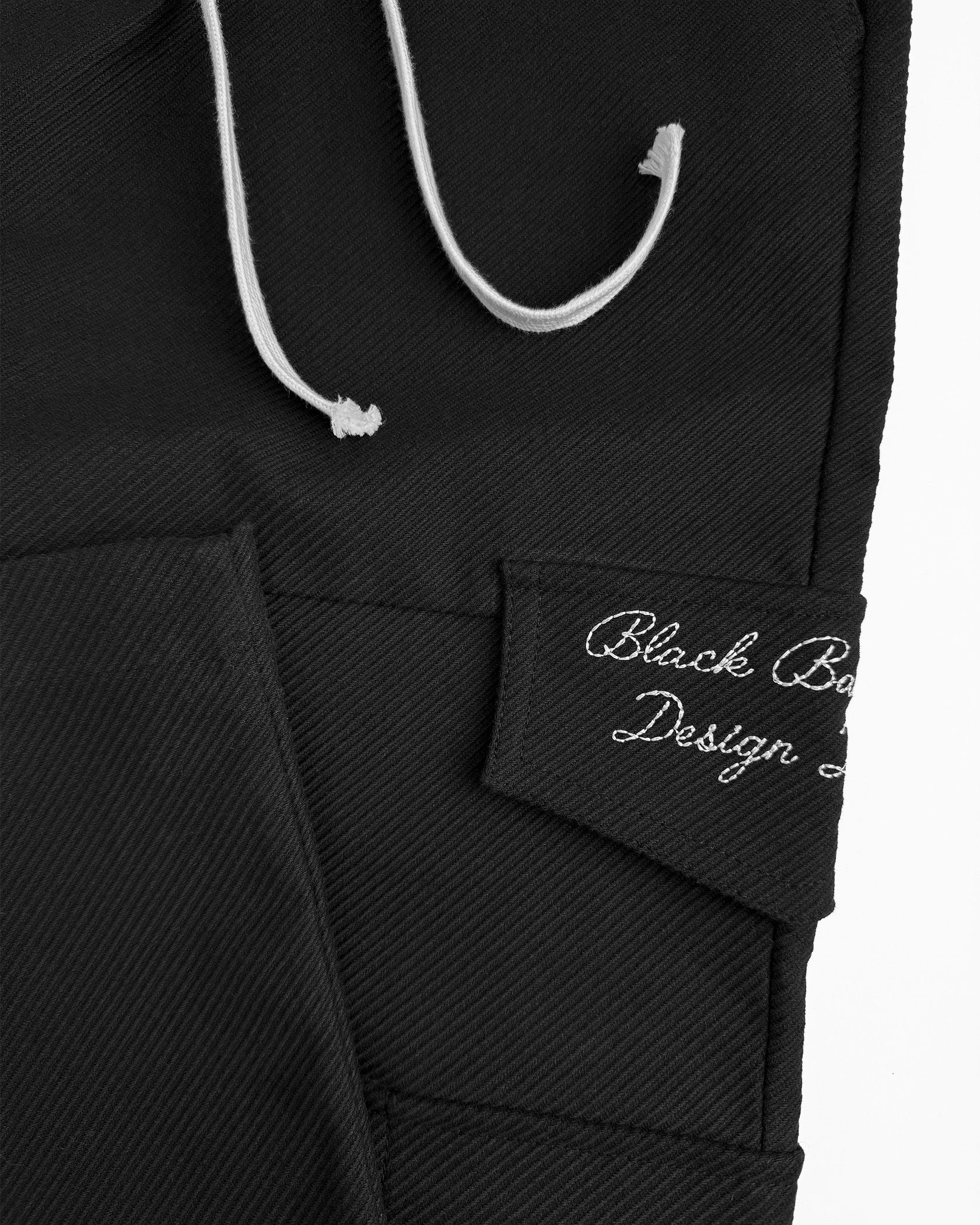 PANTALÓN TWILL CARGO | Negro