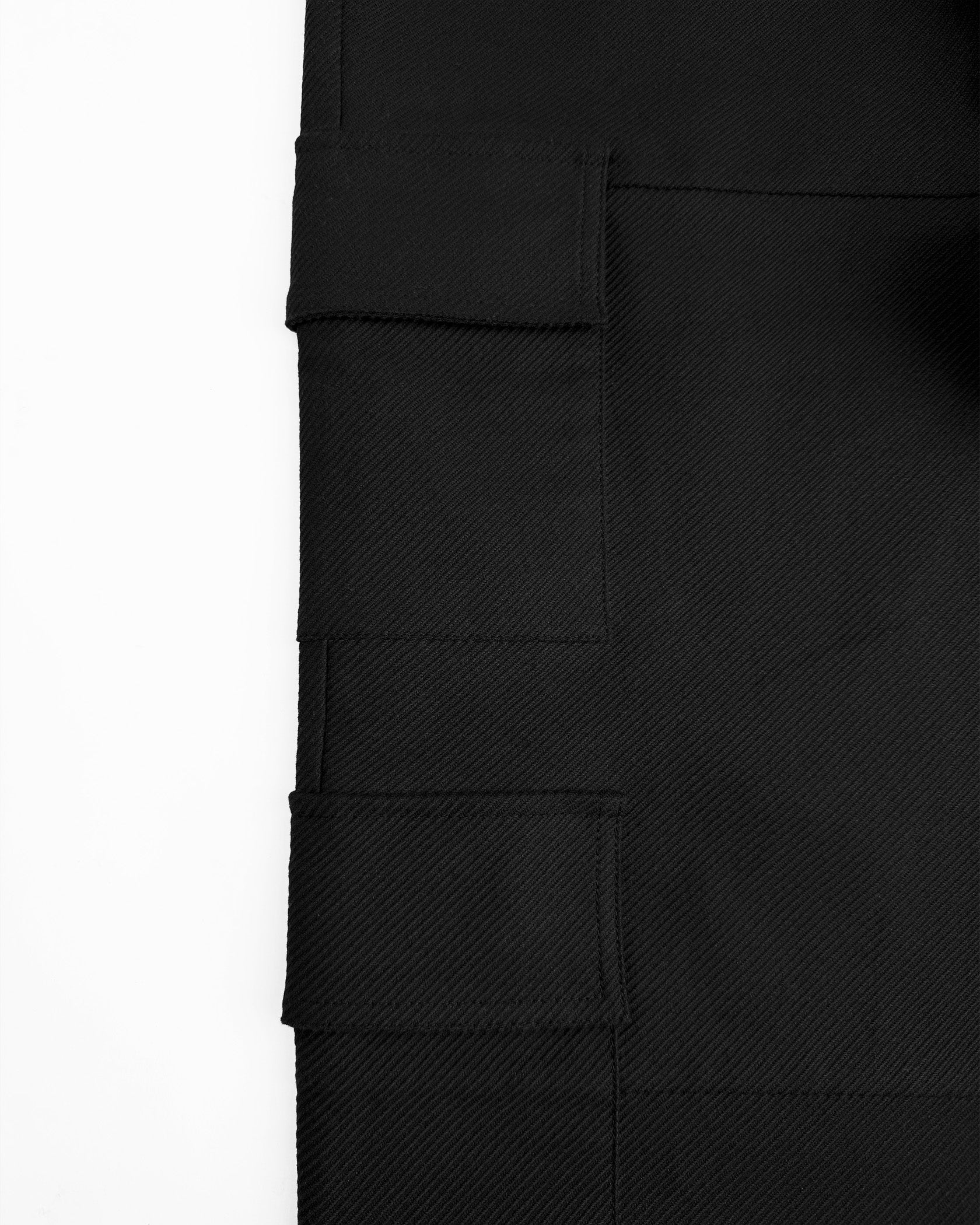 PANTALÓN TWILL CARGO | Negro