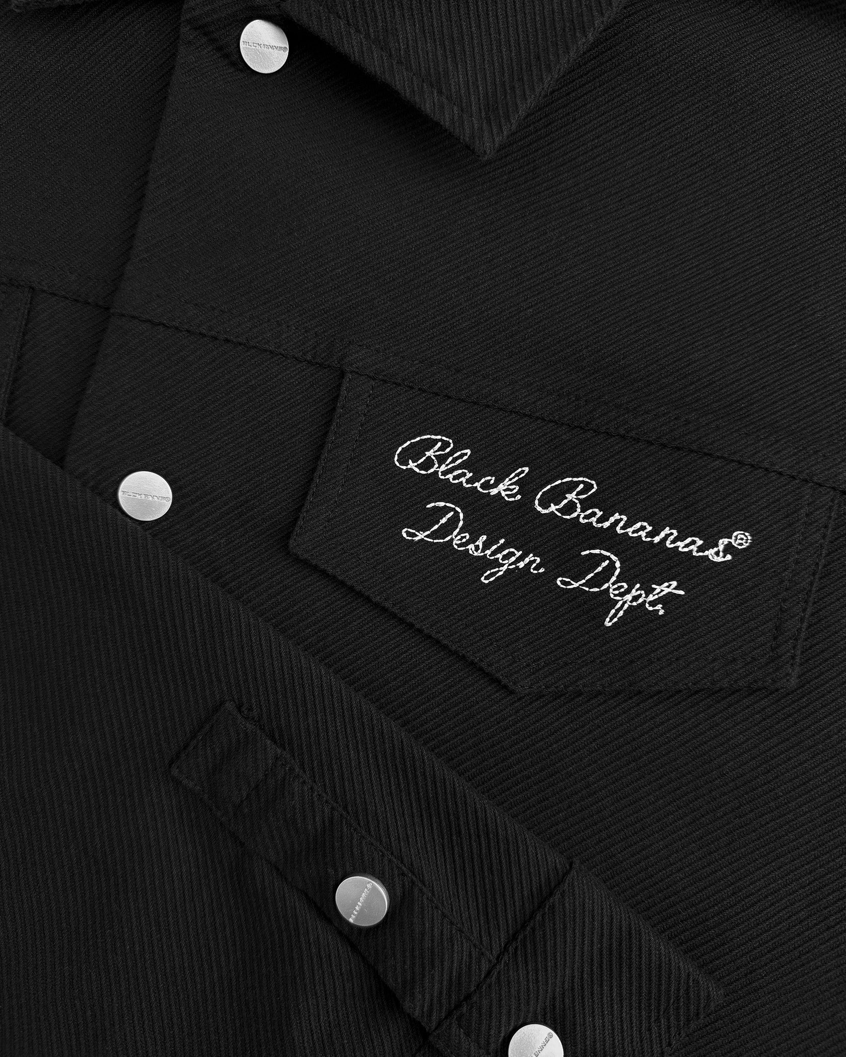 CHAQUETA TWILL RIPPED | Negro