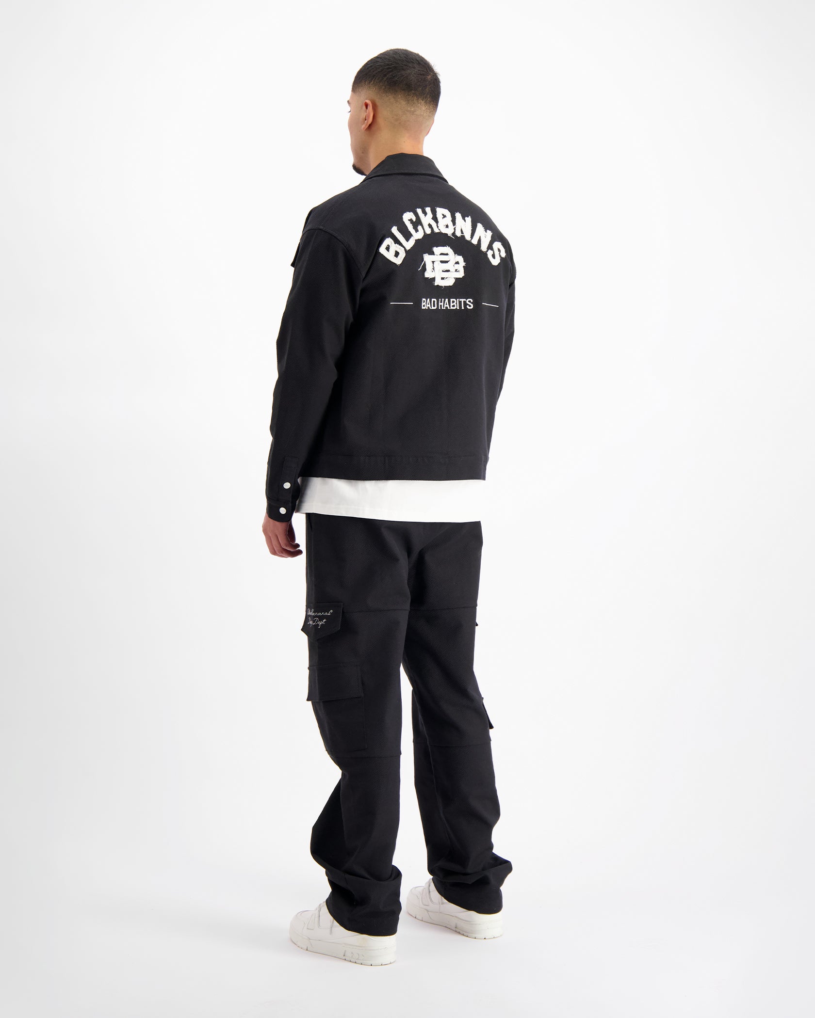 CONJUNTO TWILL RIPPED | Negro