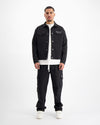 CHAQUETA TWILL RIPPED | Negro