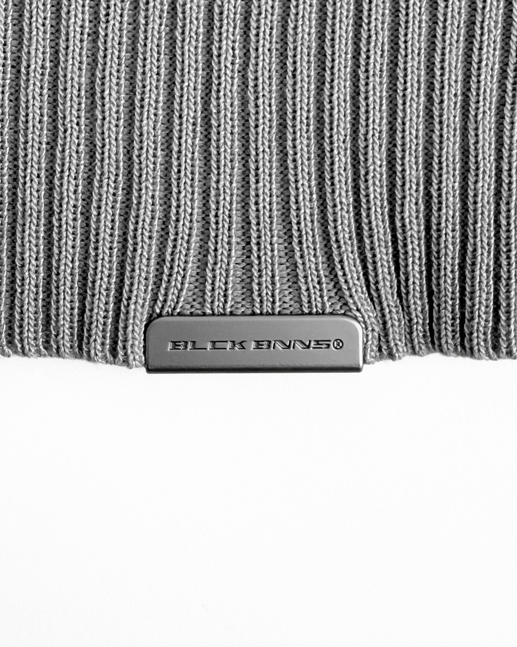 WAFLE KNIT HENLEY | gris