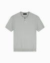 WAFLE KNIT HENLEY | gris