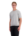 WAFLE KNIT HENLEY | gris
